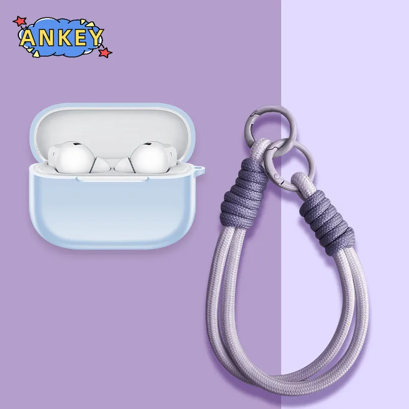 Para Huawei FreeBuds SE 4 ANC funda protectora de silicona suave portátil resistente a los arañazos carcasa con mosquetón cordón - imagen 4