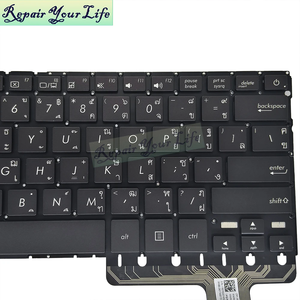 Teclado retroiluminado AR árabe tailandés para Asus ZenBook UX330 UX330C UX330CA UX330CAK teclado tailandés 0KNB0-2601US00 2601TA00 nuevo - imagen 5