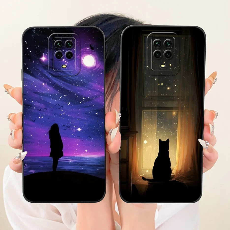 Para Xiaomi Redmi Note 9 Pro Max funda Note 9S lindo gato funda de dibujos animados a prueba de golpes funda de teléfono para Redmi Note 9 Pro Note9 S bolsas suaves - imagen 5