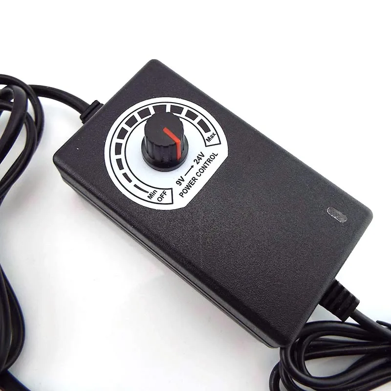 Adaptador Universal AC100-240V a DC 9-24V 1A transformador de fuente de alimentación ajustable cargador eléctrico CCTV tira de luz LED N6 - imagen 5