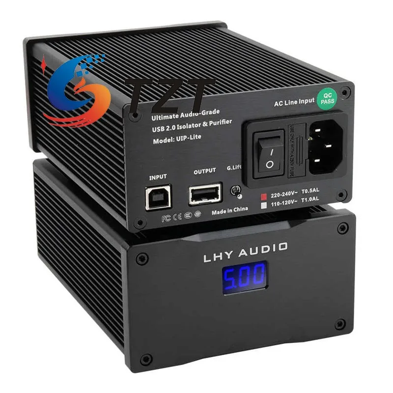 TZT 110V UIP-Lite USB2.0 480Mbs ADuM3165 purificador de energía de aislamiento HiFi fuente de alimentación lineal integrada de 25W CC para filtrado de señal