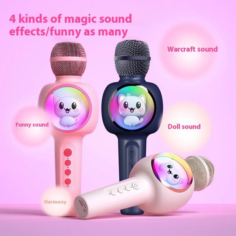 SOAIY MC63 micrófono de Audio altavoz integrado inalámbrico Bluetooth Karaoke KTV fiesta en casa niños cantando 1200mAh micrófono - imagen 4