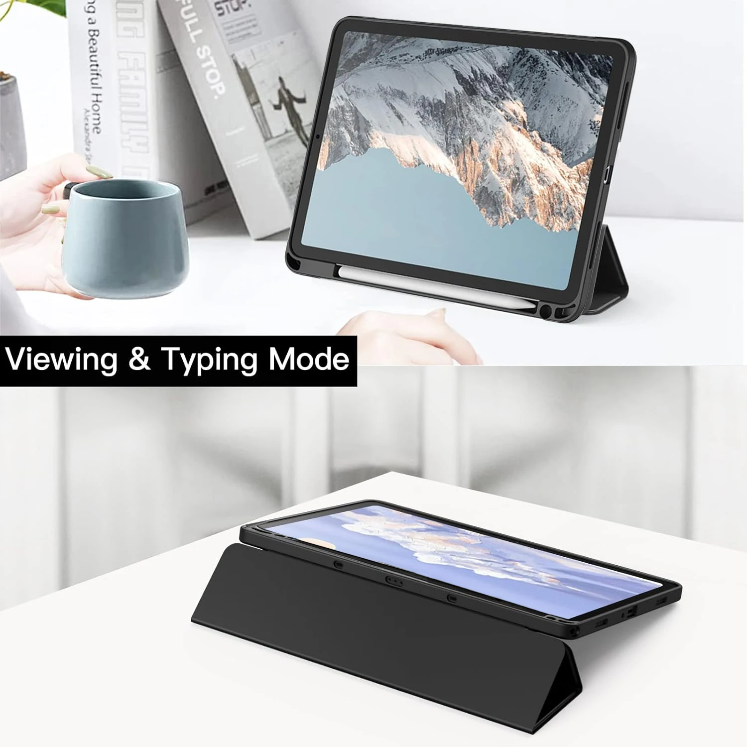 Funda con tapa para tableta Samsung Galaxy Tab A9 Plus 2023 11 ''A9 + SM-X210 X215 X216B, Funda trasera acylic con portalápices - imagen 3