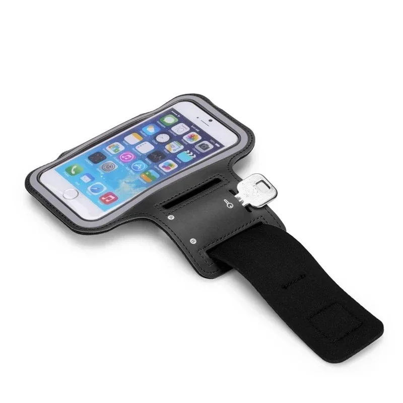 Brazalete para teléfono móvil de 5 pulgadas, soporte para teléfono inteligente para deportes al aire libre, bolsa para teléfono para correr en el gimnasio, fundas para Samsung y IPhone - imagen 2