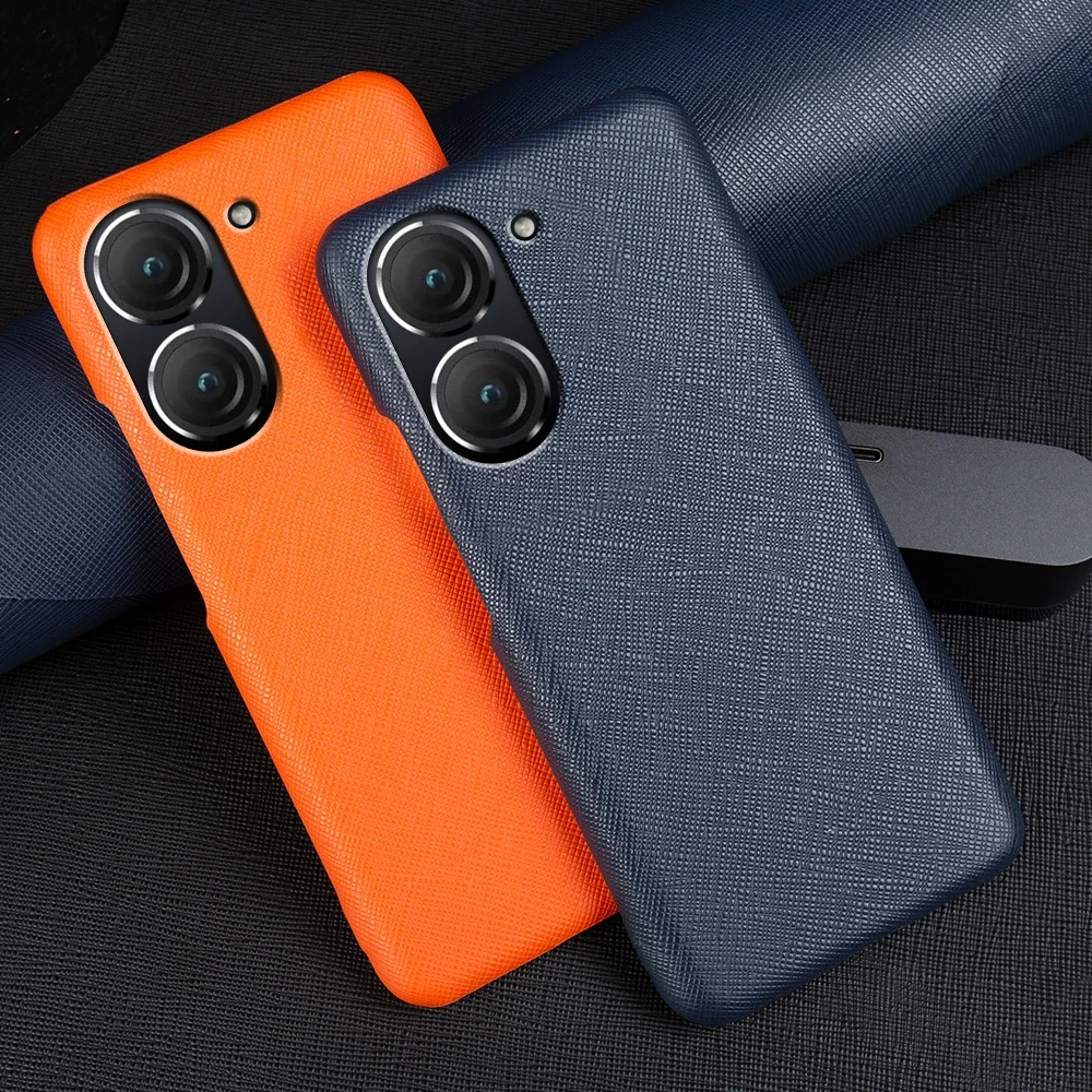 Funda de cuero auténtico Premium para Asus Zenfone 9 fundas de teléfono y Zenfone 8 Funda trasera Protector Capa Shell - imagen 4