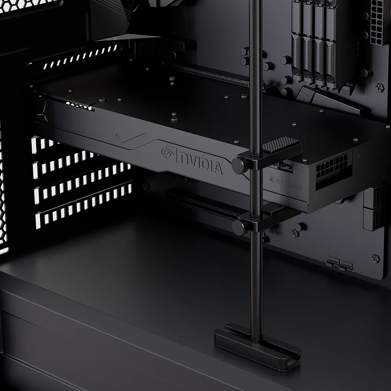 TEUCER VC-4 soporte de vídeo gráfico de aleación de aluminio GPU ajustable funda de PC de escritorio soporte Kit de refrigeración soporte para tarjetas de vídeo - imagen 3