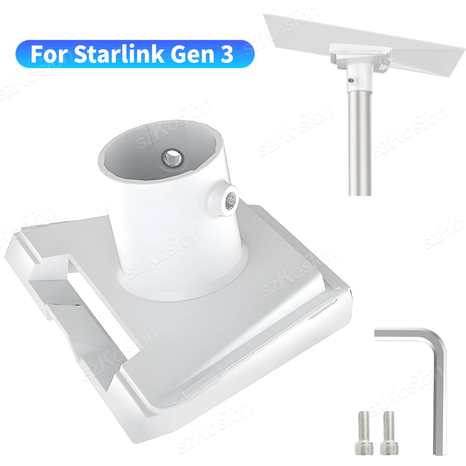 Soporte Montaje Poste Techo Starlink Gen 3 – Kit Redondo - imagen 3