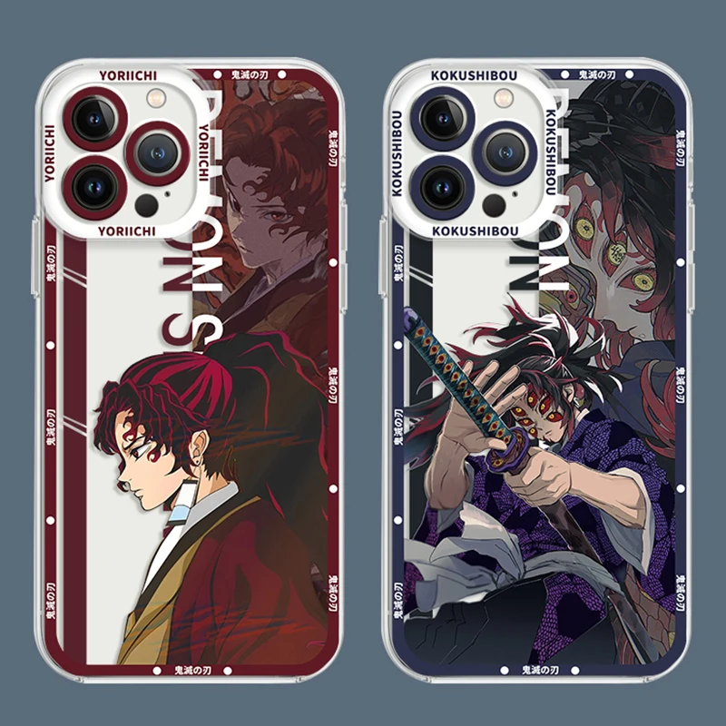 Funda transparente de Demon Slayer para Samsung Galaxy, M53, M33, M52, M42, M22, 5G, M32, M13, 4G, M62, M51, M31S, M22, M21, M12, M11, M02, M02S, M01 - imagen 2