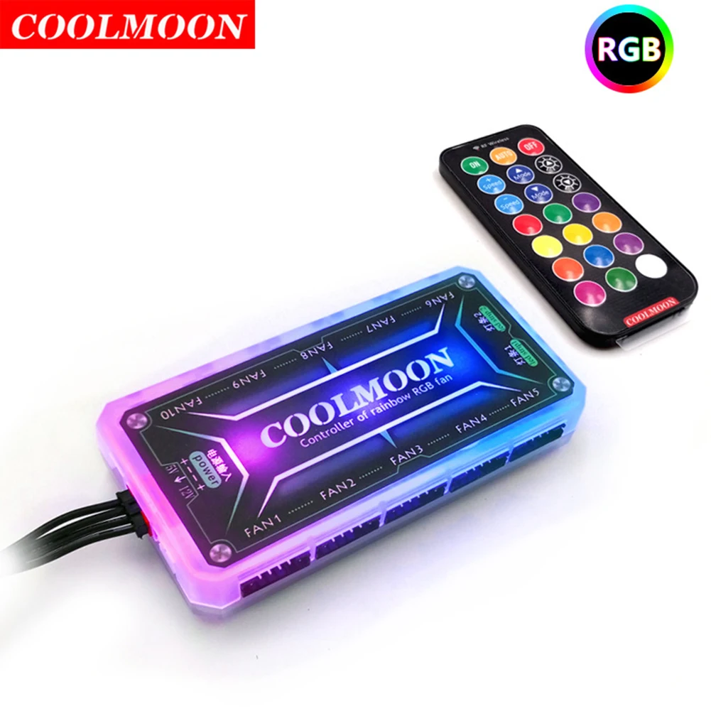 Coolmoon Panel Lateral RGB LED – Iluminación para Chasis PC