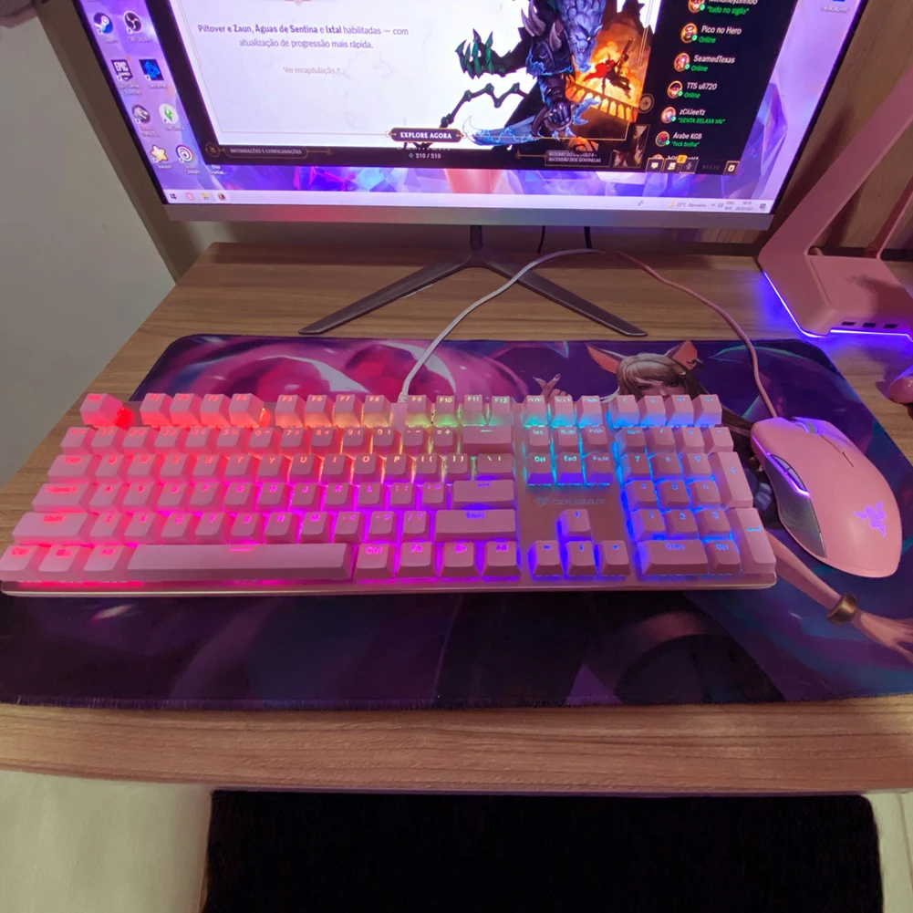 Teclas de teclado mecánico universales ABS, teclas ergonómicas en blanco para teclado Cherry MX, tapa de tecla retroiluminada de repuesto, 104 Uds. - imagen 4