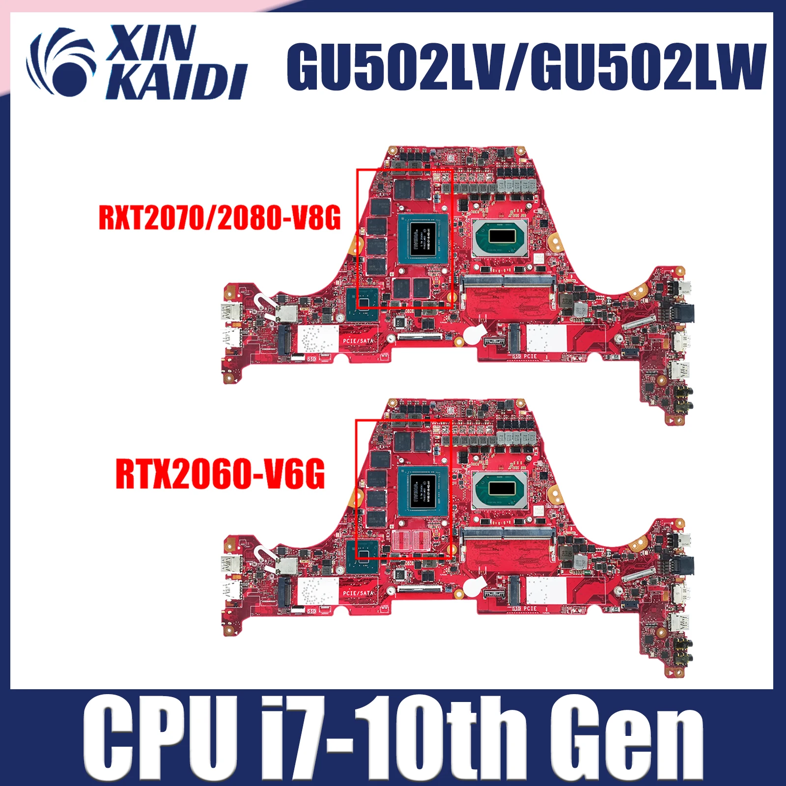 Placa base para ASUS GX502LXS GU502LV GU502LX GU502LW GX502LWS GX502L GU502L placa base para ordenador portátil I7 10. a generación