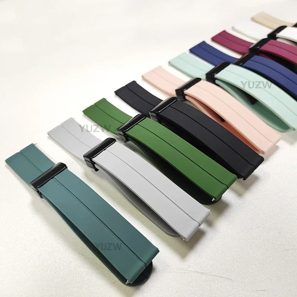 Correa de reloj con cierre magnético de 22 y 20mm para Huami Amazfit Bip 6 5, pulsera deportiva de silicona para Amazfit GTS 4 3 2e 2 mini GTR 4 3 - imagen 3