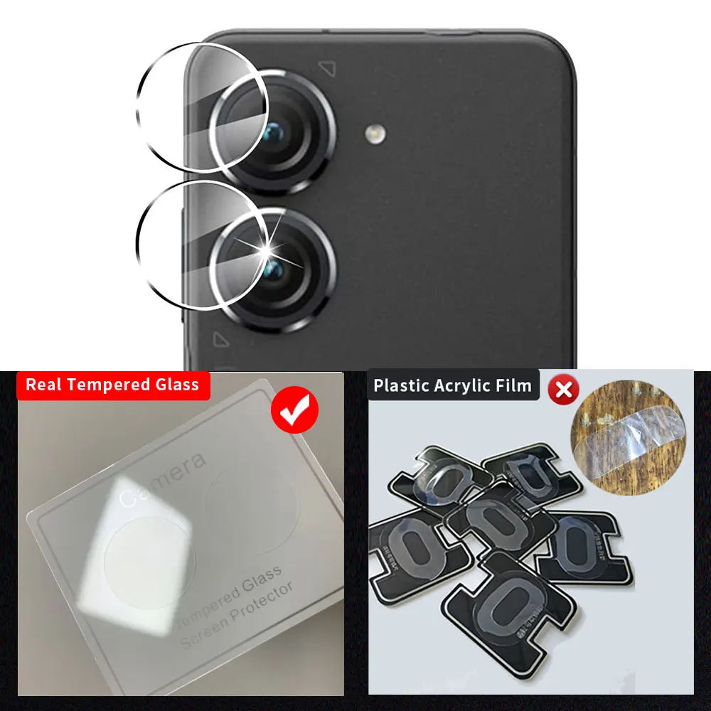 Vidrio Protector para Asus Zenfone 9, Protector de pantalla completo Zenfone 9 8 Flip 7, película de vidrio templado OLEOFÓBICO - imagen 5