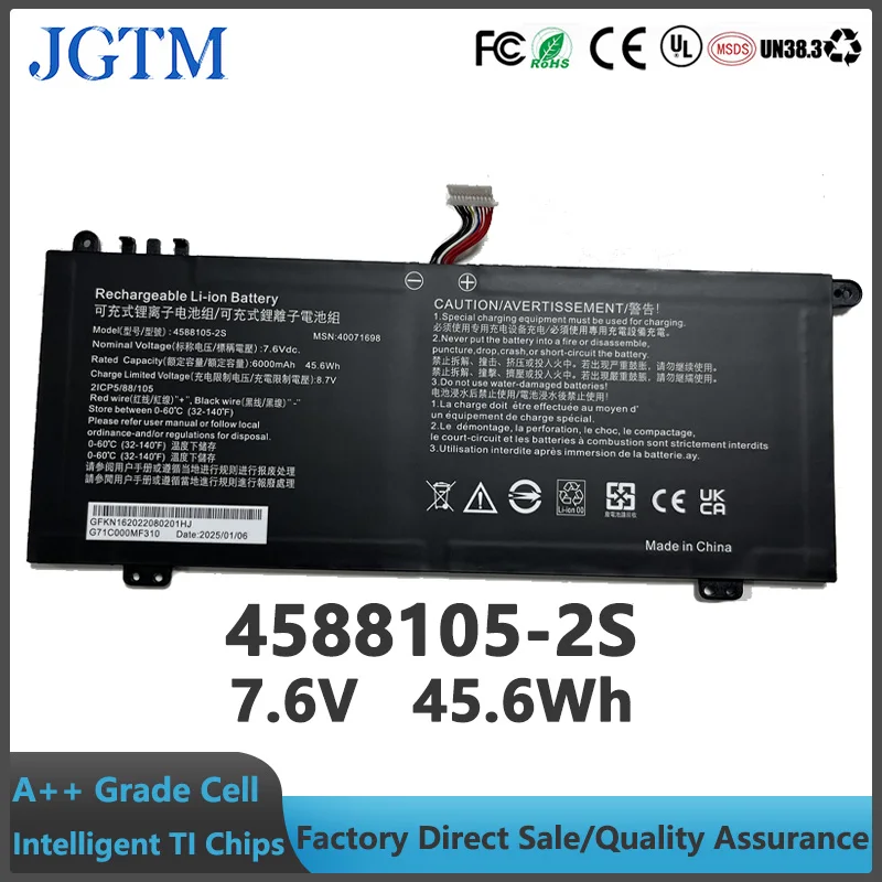 4588105 -2S 4588106 -2S 7.6V 45.6Wh Batería para portátil para Dynabook Satellite Pro C50-H-108 C50-H-103 C50D-B-115 para Medion Akoya - imagen 2