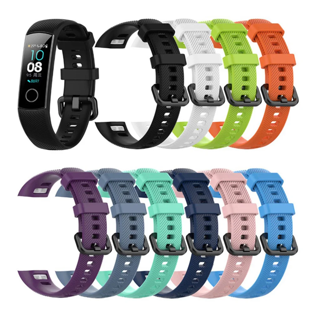 Correa de muñeca de silicona para Huawei Honor Band 5/4, pulsera para Honor Band 4/5