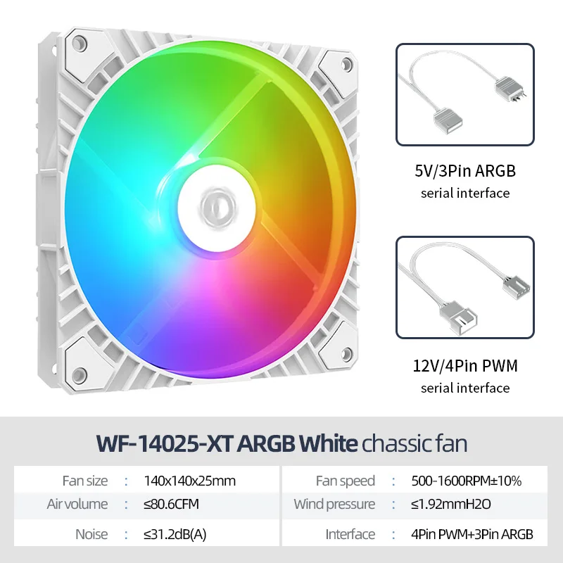 ARGB White 1 Fan