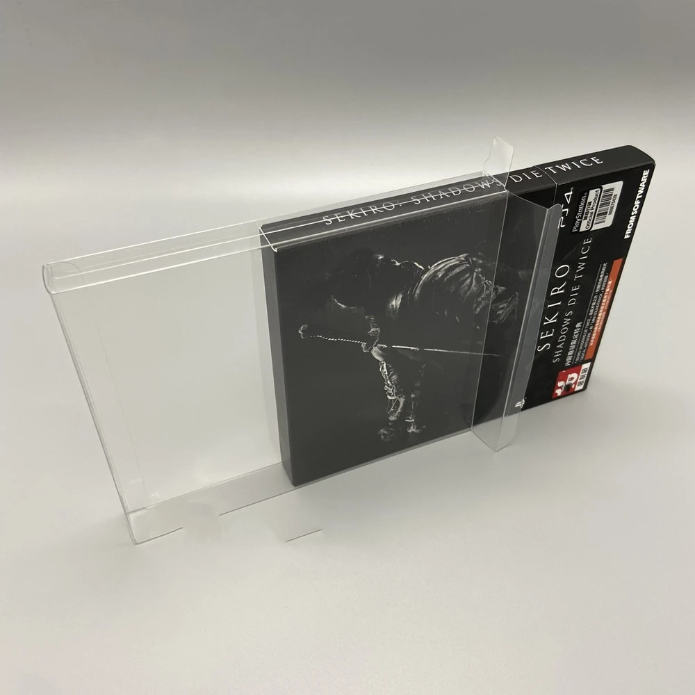 Protector de caja transparente para Sony PlayStation 4/PS4/especial para fundas de papel, cajas de recogida, carcasa de juego, estuche de exposición transparente