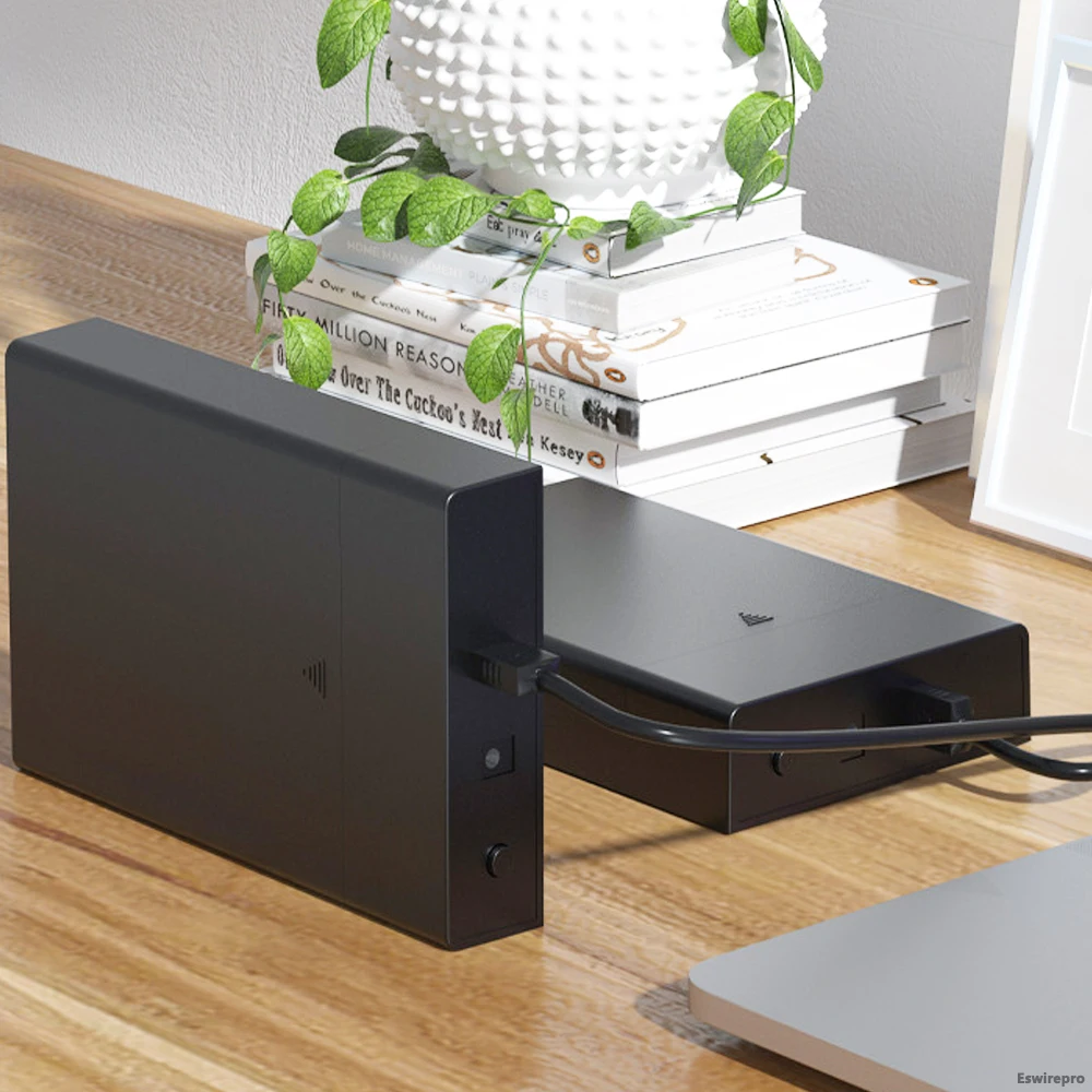 2.5 3. Caja HDD SATA ABS de 5 pulgadas, carcasa HD externa USB3.0 para caja de disco duro de hasta 18TB, lector de unidad SATA SSD hd externo - imagen 4