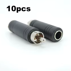 Adaptador Jack Audio 6,35mm a 3,5mm Macho-Hembra Estéreo Negro