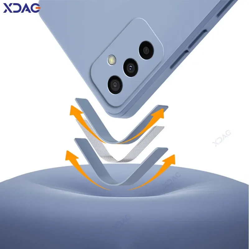 Fundas de teléfono móvil para Samsung Galaxy M23 F23 5G SamsungM23 SamsungF23, funda trasera de silicona líquida cuadrada Original de lujo, bolsas Coque - imagen 4