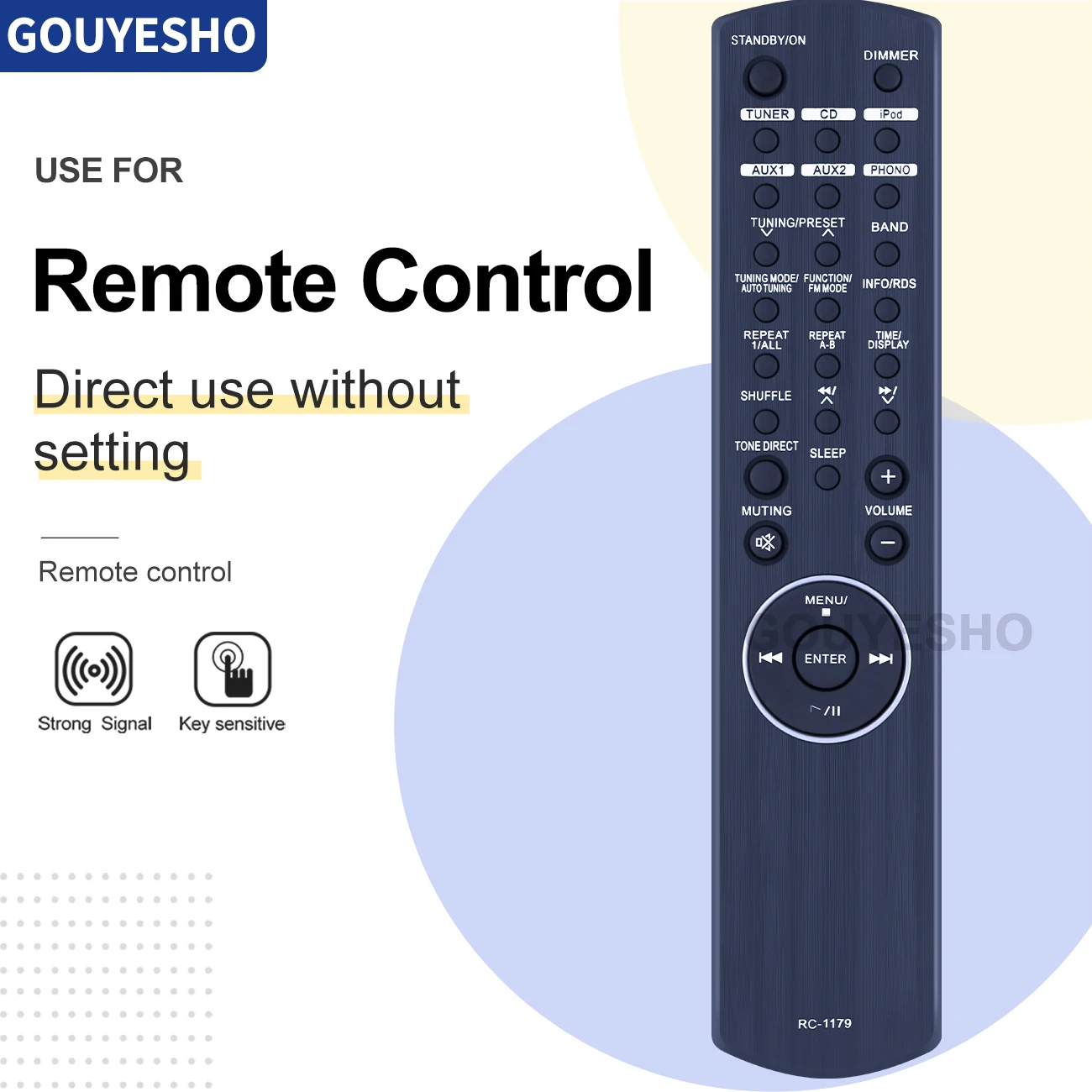 Nuevo mando a distancia adecuado para Teac, RC-1179, CR-H500, AV, reproductor de sistema de Audio - imagen 2