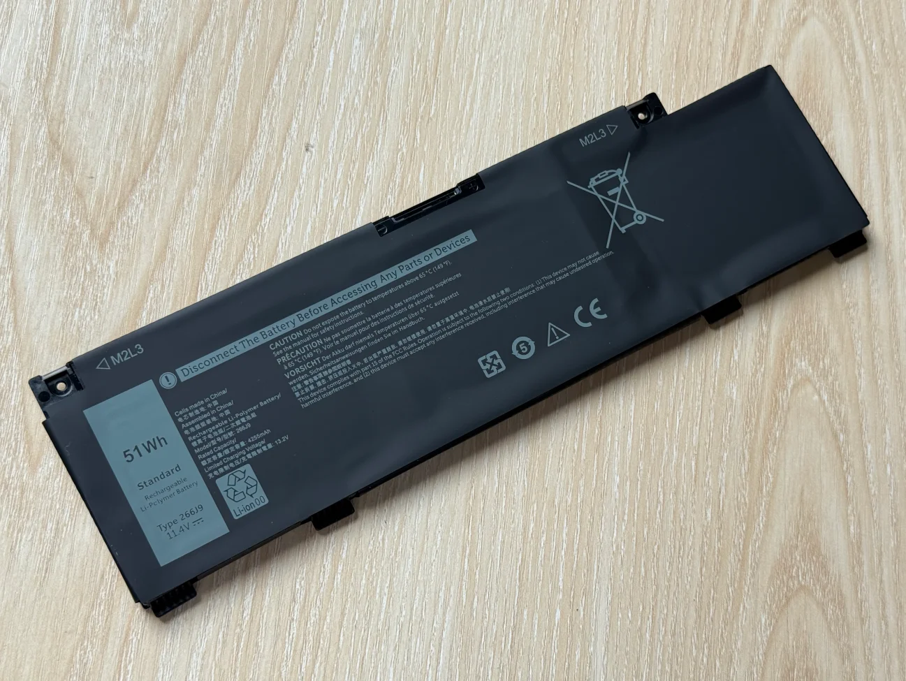 Batería 266J9 para Dell G3 15 3590 3500 G5 15 5500 5505 para Inspiron 14 5490 266J9 11,4 V 51WH/4255mAh - imagen 4