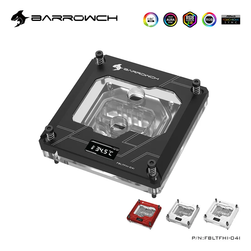 BARROWCH-enfriador de CPU por agua para Intel LGA1700,1200,115X,X99,X299, plataforma con pantalla de temperatura, FBLTFHI-04I - imagen 2