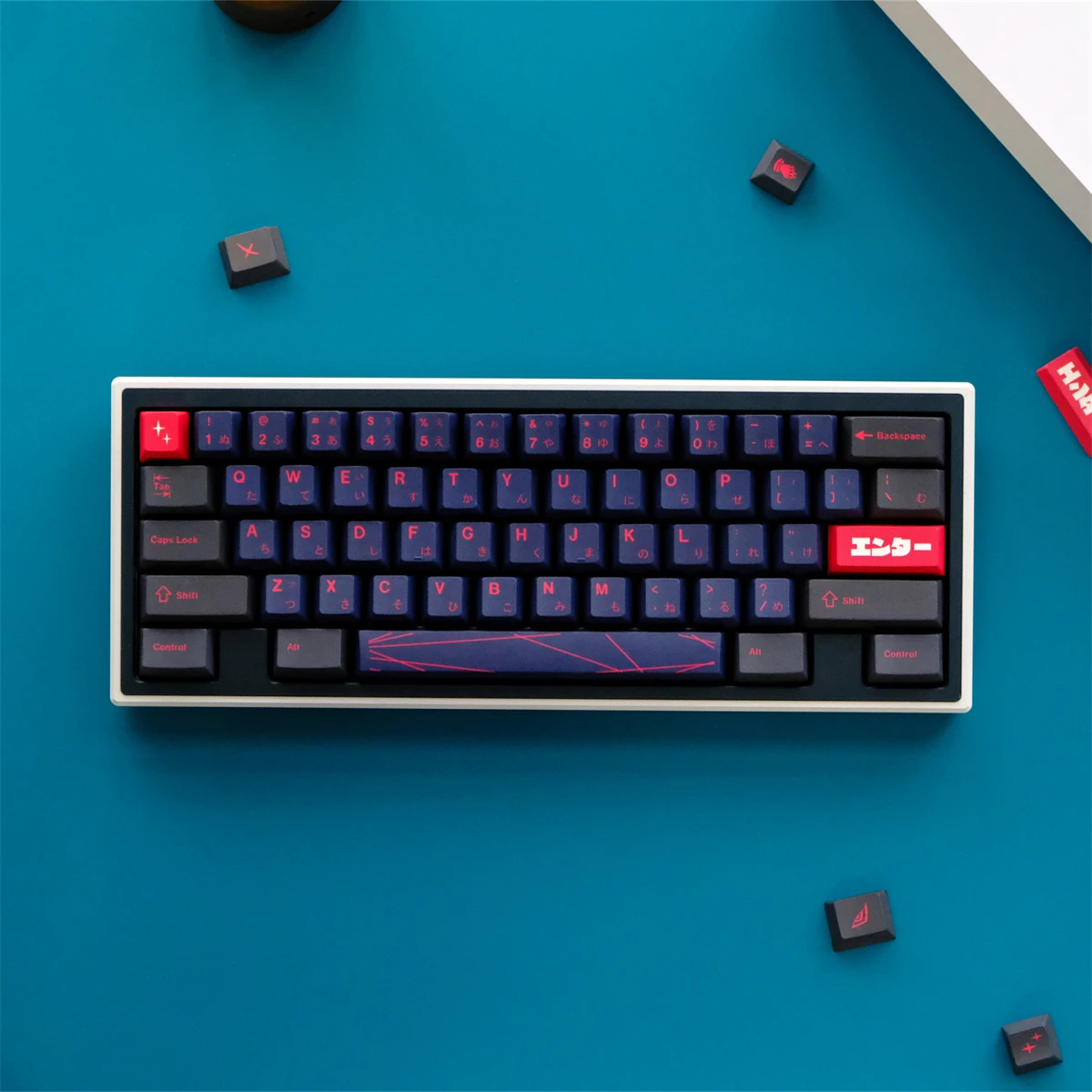 GMK KILL La KILL Theme Keycap, juego de 129 teclas, PBT, gorra de teclado de Anime personalizada, perfil de cereza, tapa de teclado japonesa para teclado mecánico