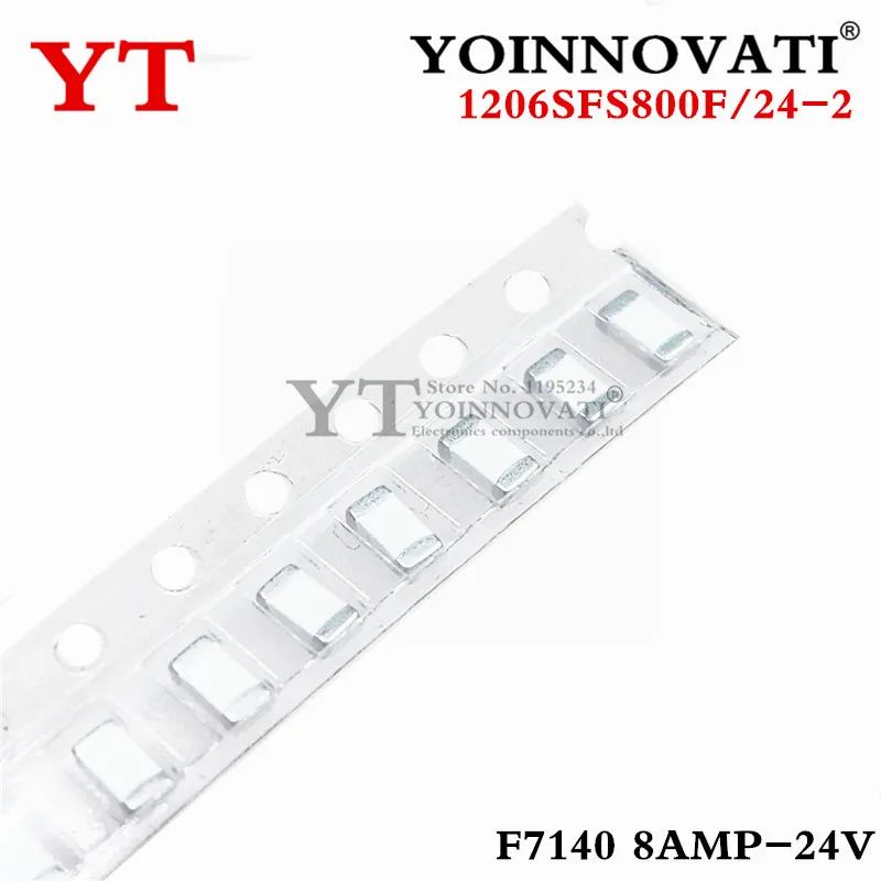 Lote de 10 unidades, 1206SFS800F/24-2 F7140 8AMP-24V