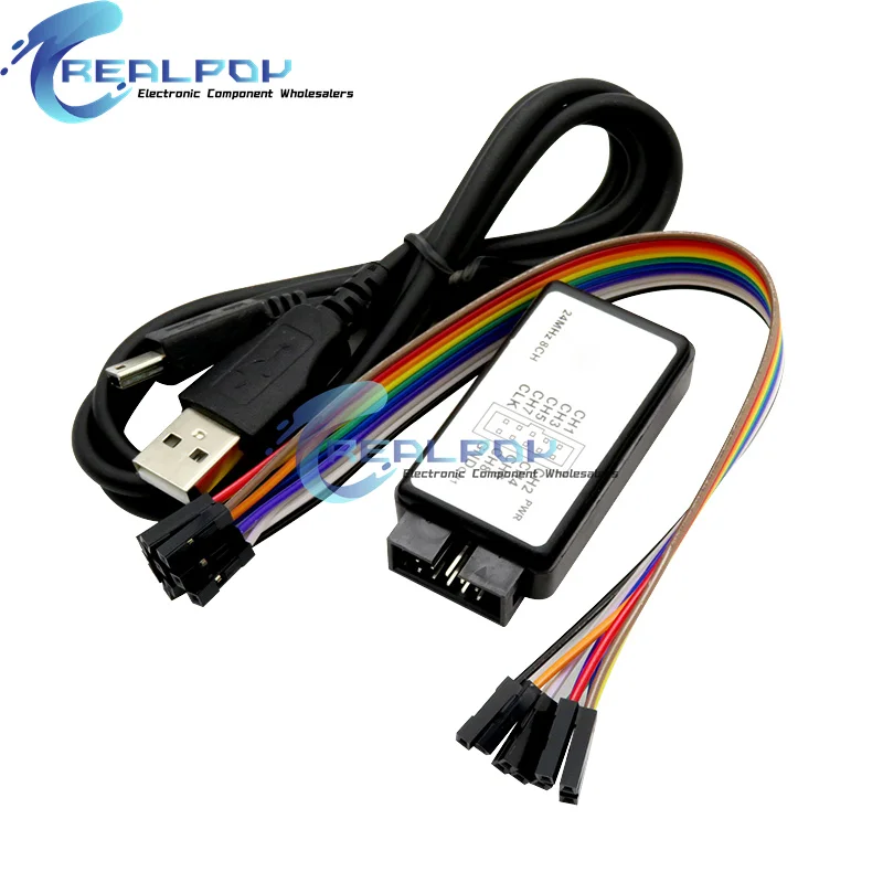 Analizador lógico USB 24MHz 8 canales 24M/segundos analizador lógico depurador para ARM FPGA analizador lógico 24M 8CH - imagen 3