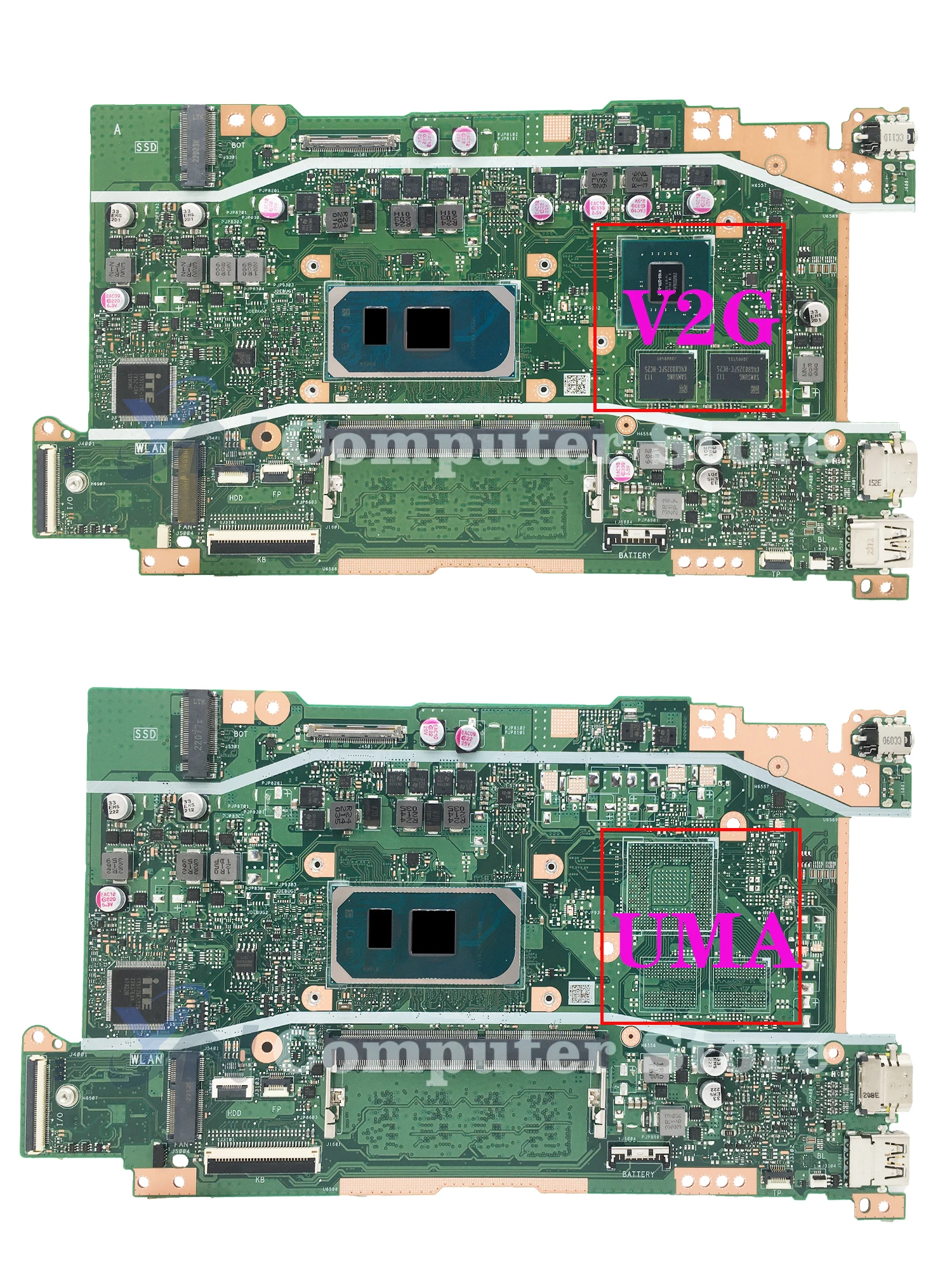 Placa base X415JA X515JA X515JP X515JF X515JAB X515 X515J X415J V5200JA X415JP X415JF placa base para ordenador portátil I3 I5 I7 10. a generación - imagen 2