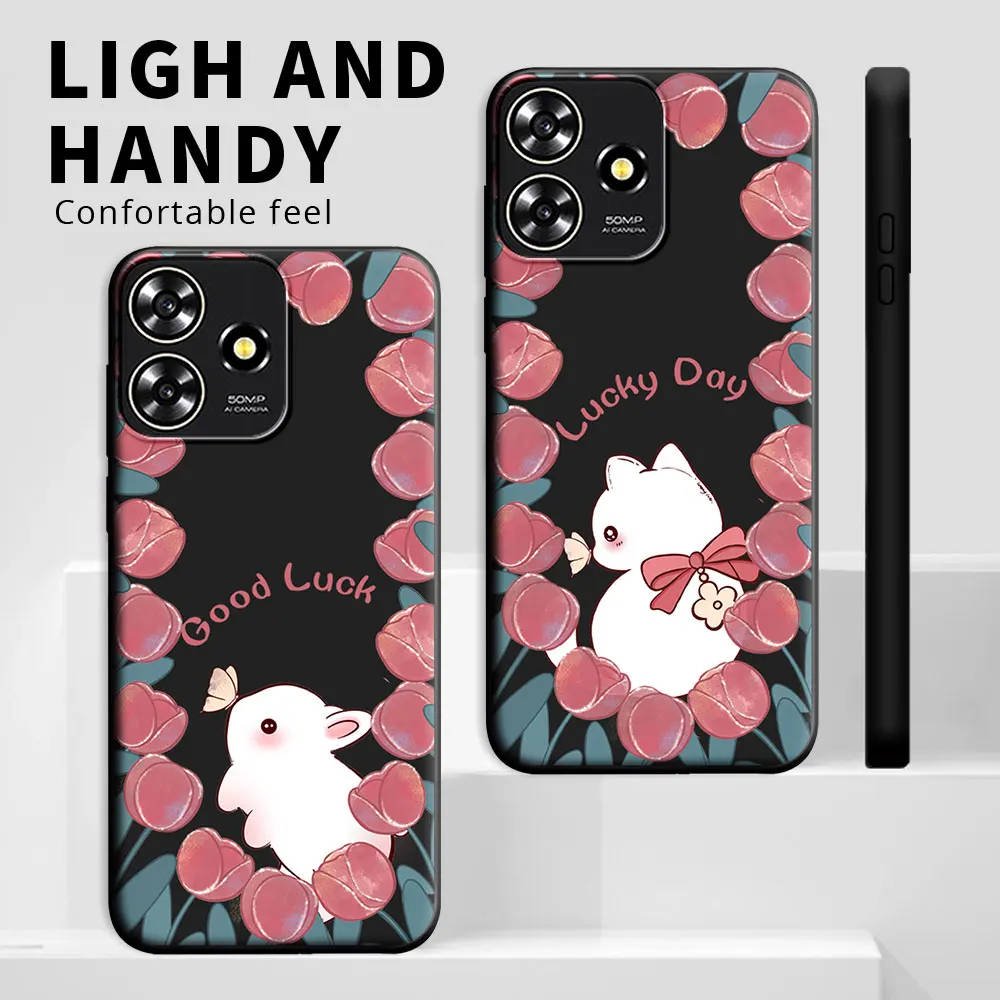 Para ZTE Blade V50 Smart / V50 Vita funda de dibujos animados a prueba de golpes funda de teléfono suave de silicona para ZTE Blade V50 diseño 4G 5G contraportada - imagen 2