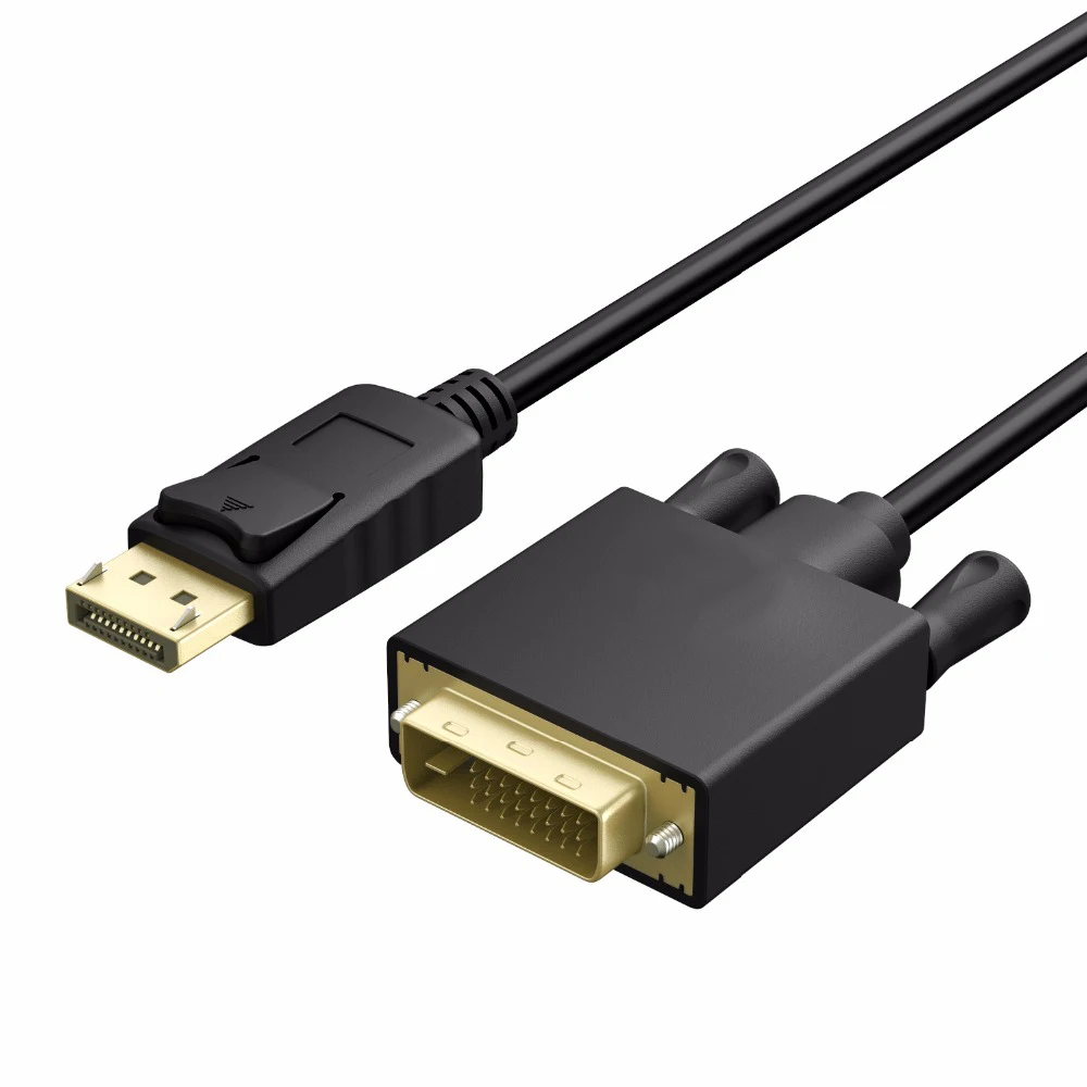 DisplayPort DP Macho a DVI Macho 24+1 Cable de vídeo de enlace único para monitor DVI 6 pies 1,8 m - imagen 4