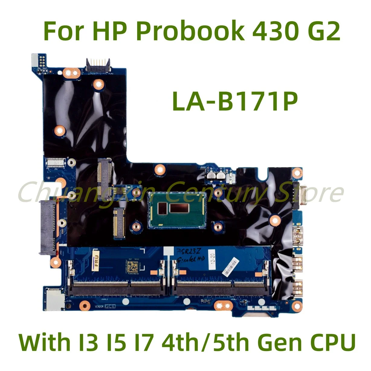 Placa base LA-B171P adecuada para portátil HP Probook 430 G2 con CPU I3 I5 I7-4th/5th Gen 100% probado completamente en funcionamiento