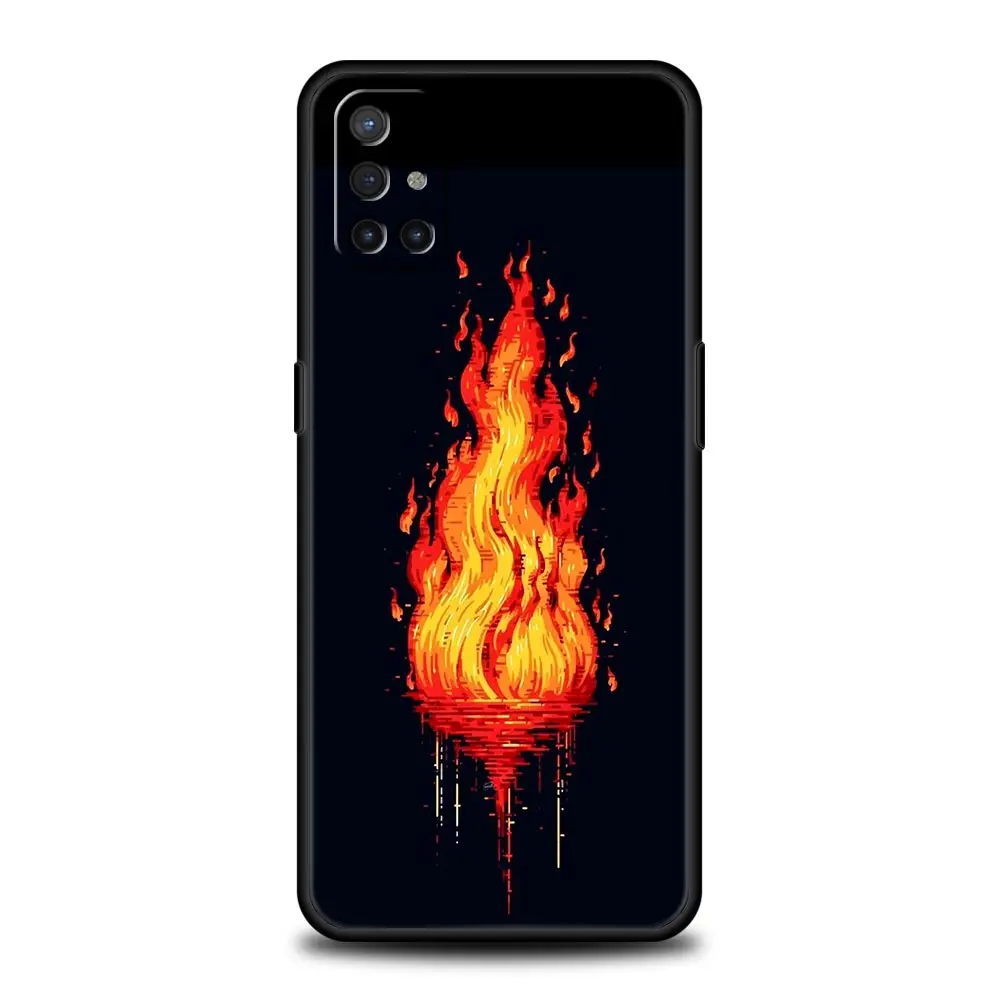 Funda de teléfono con patrón de llama para OnePlus 15 13 12 11 10 9 8 13T 10T 7T Pro 13R 12R 9RT 8T Nord 4 N200 2T CE 2 3 5G Lite - imagen 5