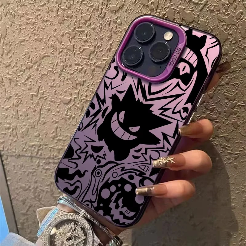 Pokemons Gengar Pocket Monster Anime Coque para Apple iPhone 17 16 14 15 13 11 Pro Max Plus 16E 17Air funda de teléfono a prueba de golpes - imagen 4