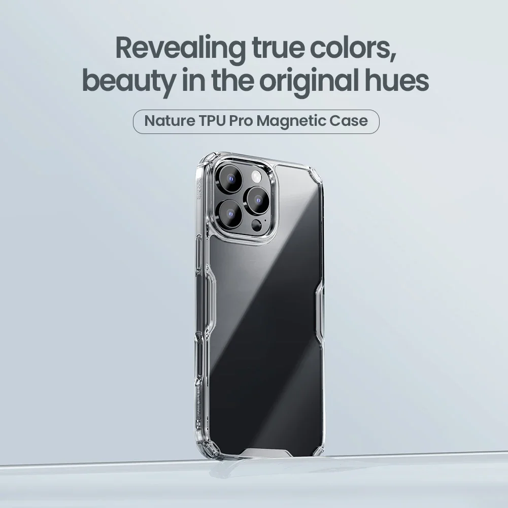 Nillkin para iPhone 16 Pro / 16 Pro Max funda Nature TPU fundas de teléfono transparentes de alta calidad protección trasera de silicona - imagen 2