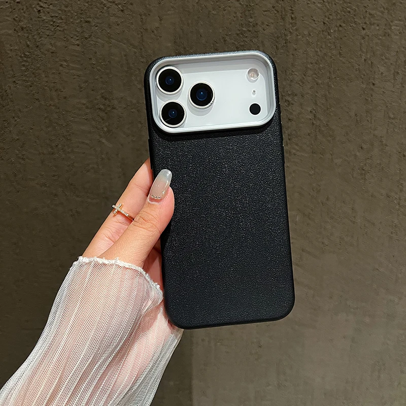 Funda suave de cuero con textura de Litchi mate de lujo para Samsung Galaxy S25 S24 S23 S22 Ultra Plus S21 FE A55 A14 A15 A16 A34 A35 - imagen 4