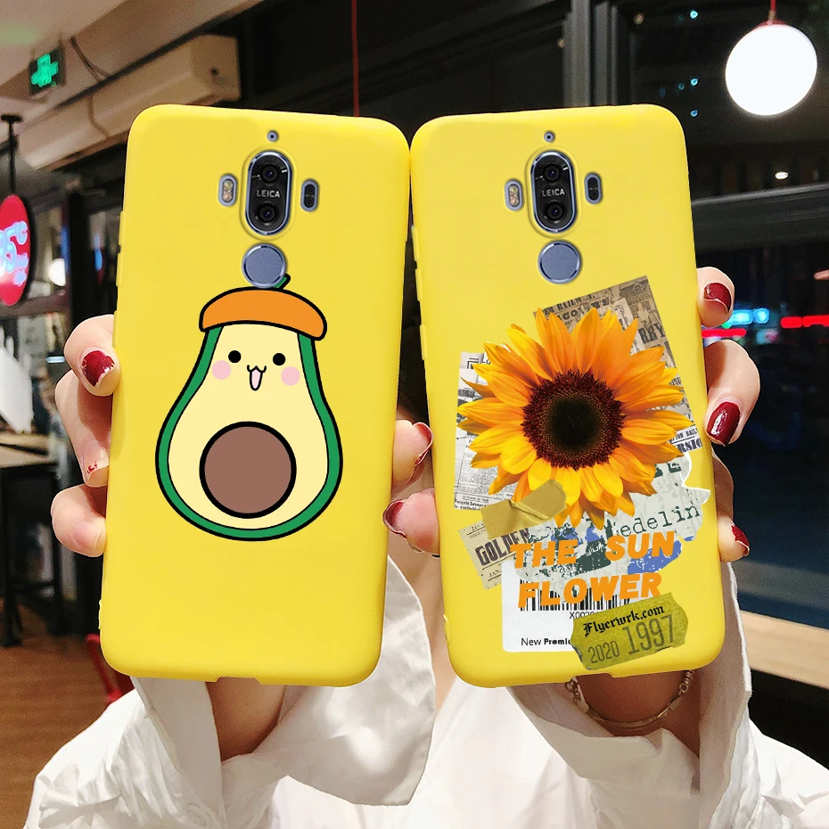 Para Huawei Mate 10 9 Pro Funda Mate10 Mate9 a prueba de golpes suave lindo gato Funda de silicona de dibujos animados Coque para Huawei Mate 10 9 Pro Funda - imagen 3