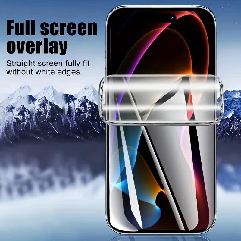 1-4 Uds película de hidrogel suave para iPhone 17 Pro Max 13 11 16 15 14 12 Mini Air XR X Xs 16e 7 8 Plus película protectora de pantalla - imagen 5