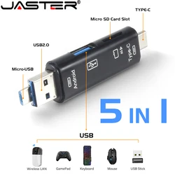 Lector de Tarjetas 5 en 1 USB-C y USB 3.0 Negro