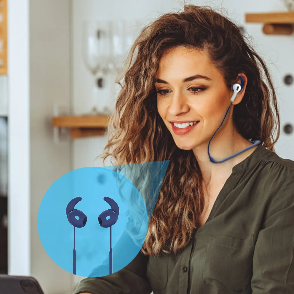 Para Apple Aripods 4, correa para auriculares, cuerda para el cuello, soporte para auriculares para Apple Ari pods 4 Aripods4 2024, fundas protectoras con correa antipérdida - imagen 4