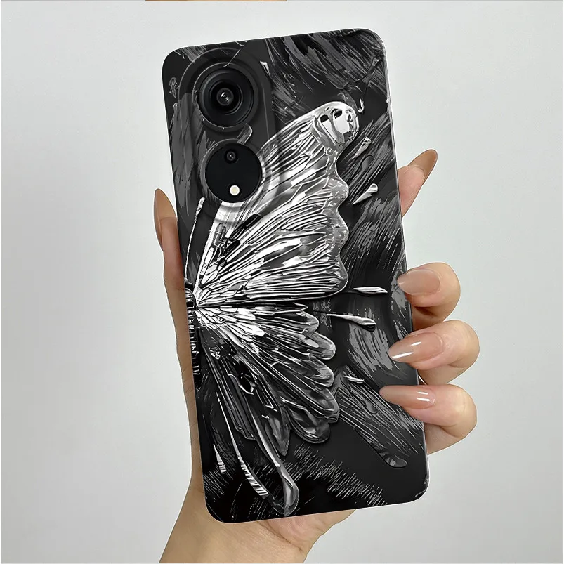 Para Oppo A98 5G F23 5G funda de teléfono moda estilo estético suave silicona líquida a prueba de golpes Fundas protectoras traseras antideslizantes - imagen 2