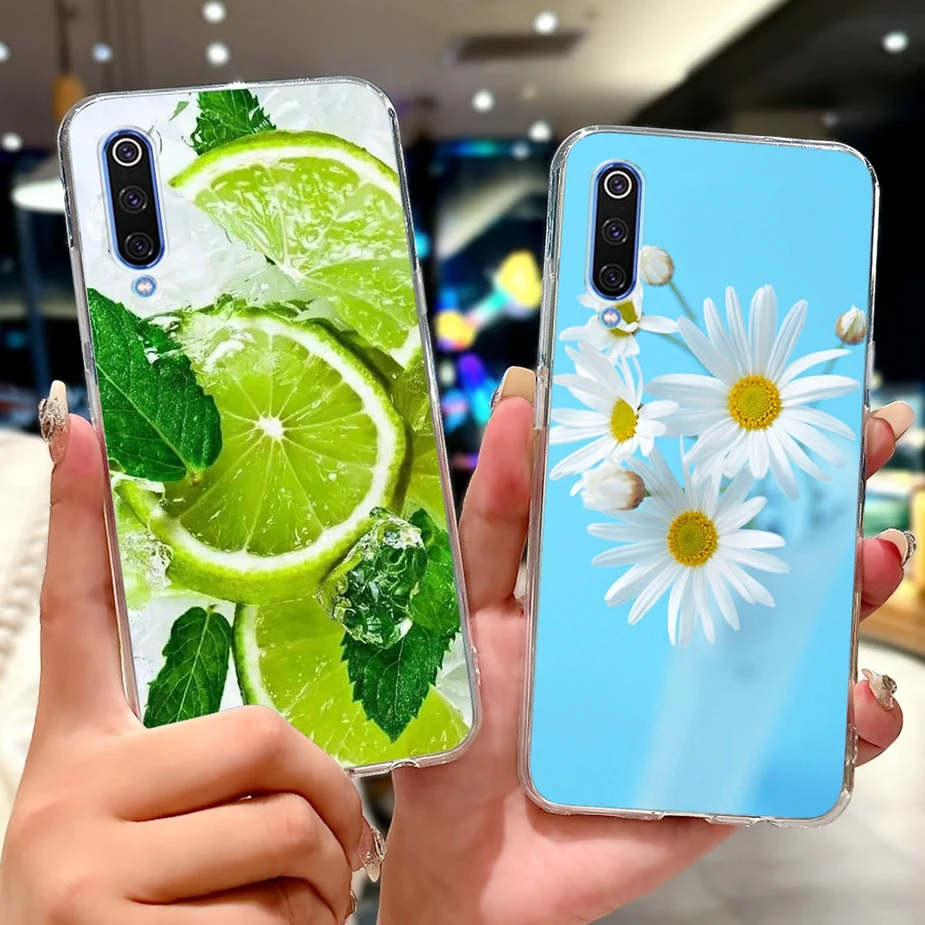 Para Xiaomi Mi 9 Lite funda moda gato Lucky Koi cubierta pintada Fundas de teléfono de silicona suave para Xiaomi Mi 9 SE Mi9 Lite Mi9SE Fundas - imagen 5