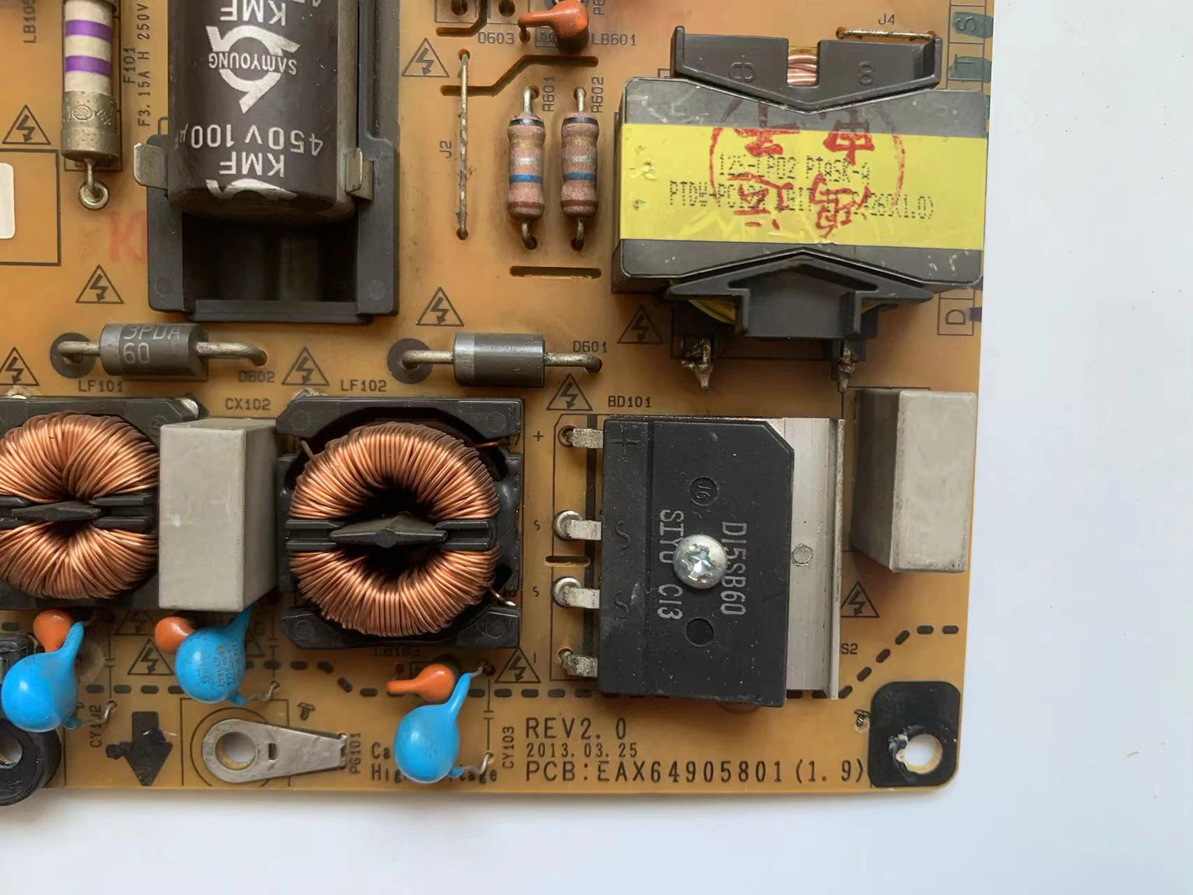 EAX64905801 (1,8) = EAX64905801 (1,9) = EAX64905801 (2,0) EAY62811001 Placa de alimentación de LGP55-13LPB para TV 55LA6900 55LA6970 55LA7400 - imagen 5