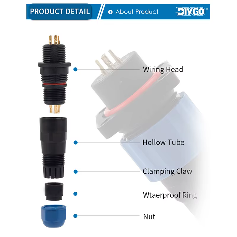 DIY GO macho y hembra acoplamiento aviador enchufe de aviación tipo cuadrado SP16-2 3 4 5 6 7 9 pines Cable eléctrico bloque de terminales a tope - imagen 4
