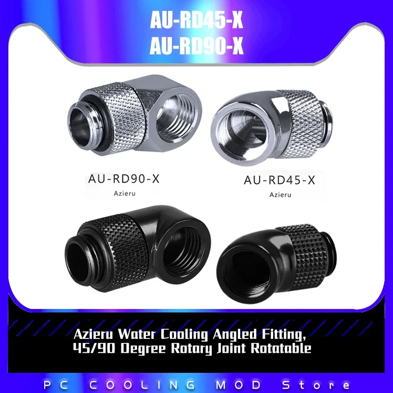 Azieru Fitting Giratorio Refrigeración Líquida PC 45°/90° - imagen 2