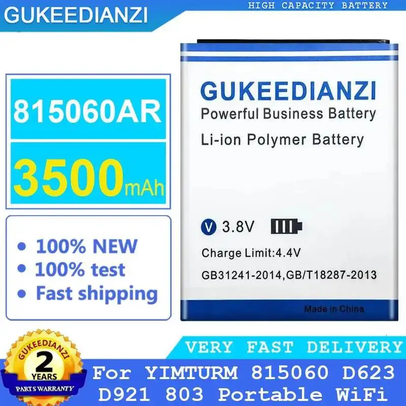 Para Yimturm 815060 D623 D921 803 Wifi portátil batería de enrutador de larga duración 3500Mah de alta capacidad 815060AR