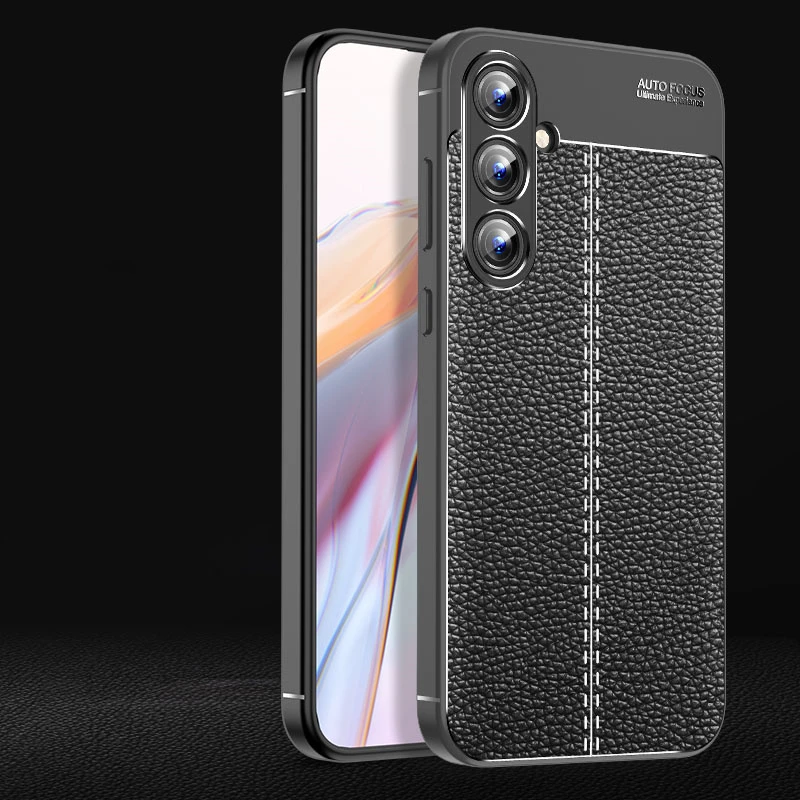 Para Samsung A55 funda Samsung A55 5G Capas nuevo teléfono parachoques trasero a prueba de golpes TPU cuero suave para Fundas Samsung Galaxy A55 - imagen 4