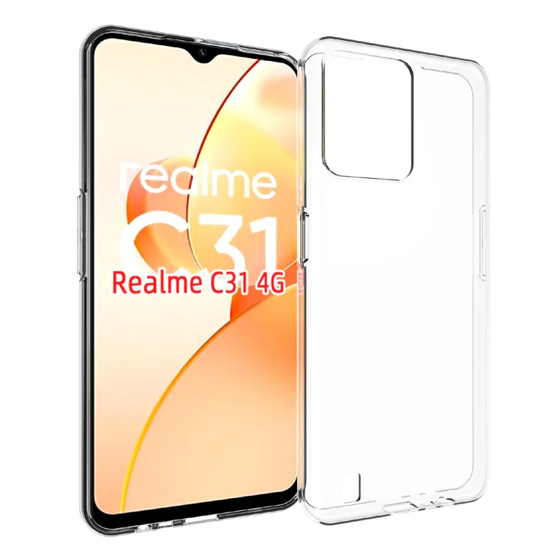Funda transparente de TPU para Oppo Realme, cubierta de teléfono suave de silicona ultrafina, para C30, C35, C31, C25, C25Y, C21, C21Y, C20, C11, C17 - imagen 2